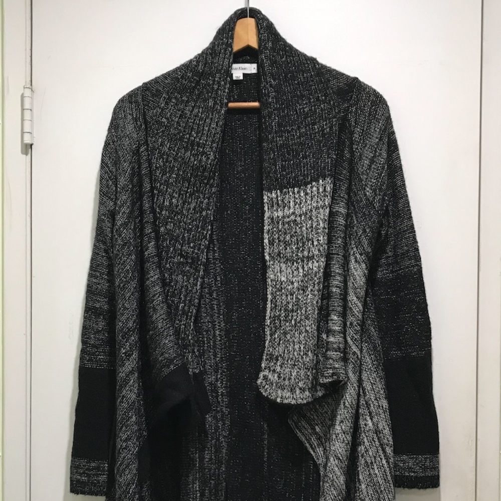 Calvin Klein Open Front High/Low Sweater - Picture 2 of 10